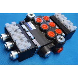 Directional control valve 3-spool hydraulic solenoid 50 l/min 13GPM 12VDC