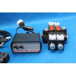 Directional control valve 5-spool 50 l/min 13GPM 12VDC + Control Panel