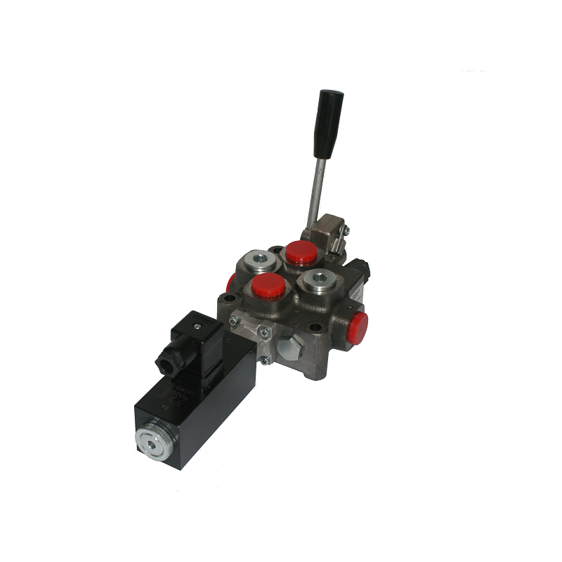 2 SECTIONAL DIRECTIONAL CONTROL VALVE GALTECH Q45 60 l/min 16 GPM Electric solenoid 12C + levers